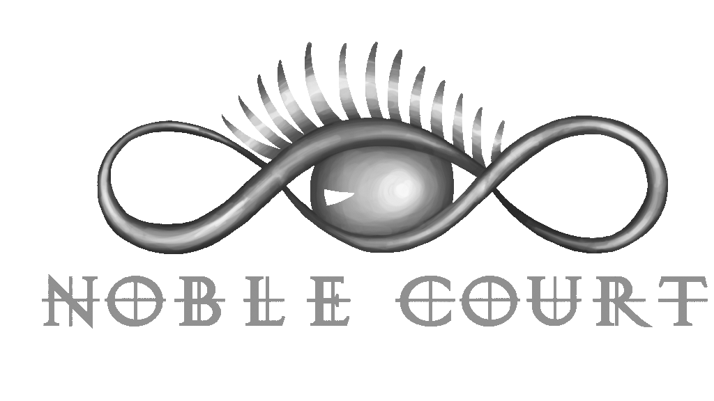 Noble Court eye with lashes Logo in Sliver