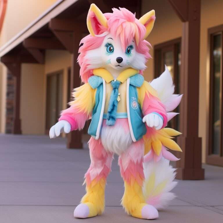 furry in fursuit ai generated